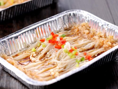 安泽锡纸烤金针菇